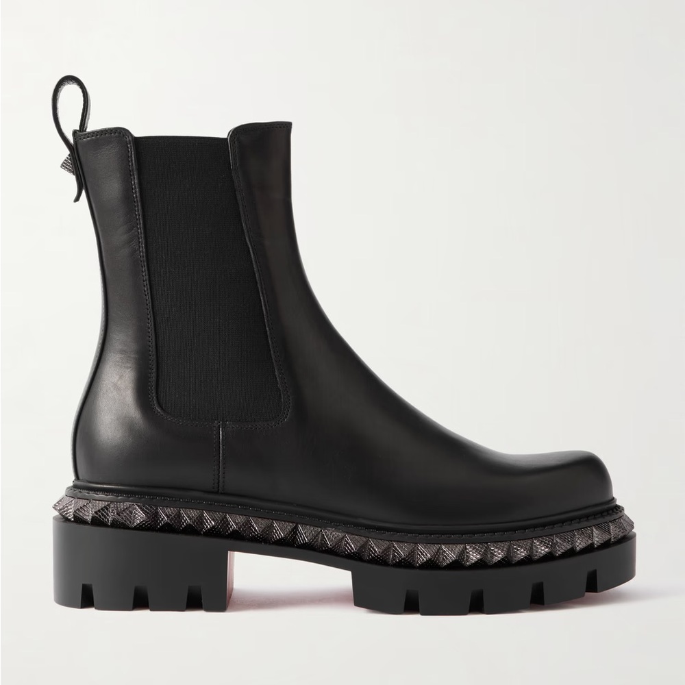 Christian Louboutin St Emilia Pyraclou studded leather Chelsea boots - Picture 2 of 15